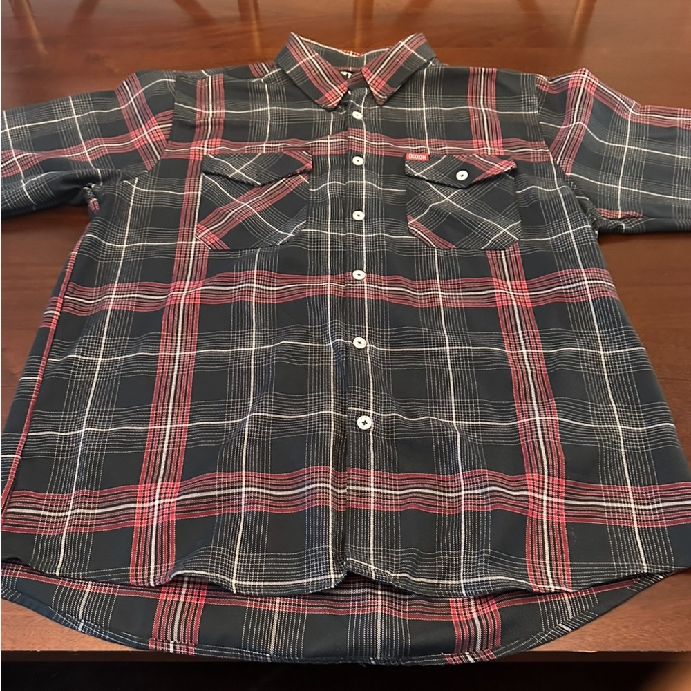 DIXXON Black and Red Checkered Shirt